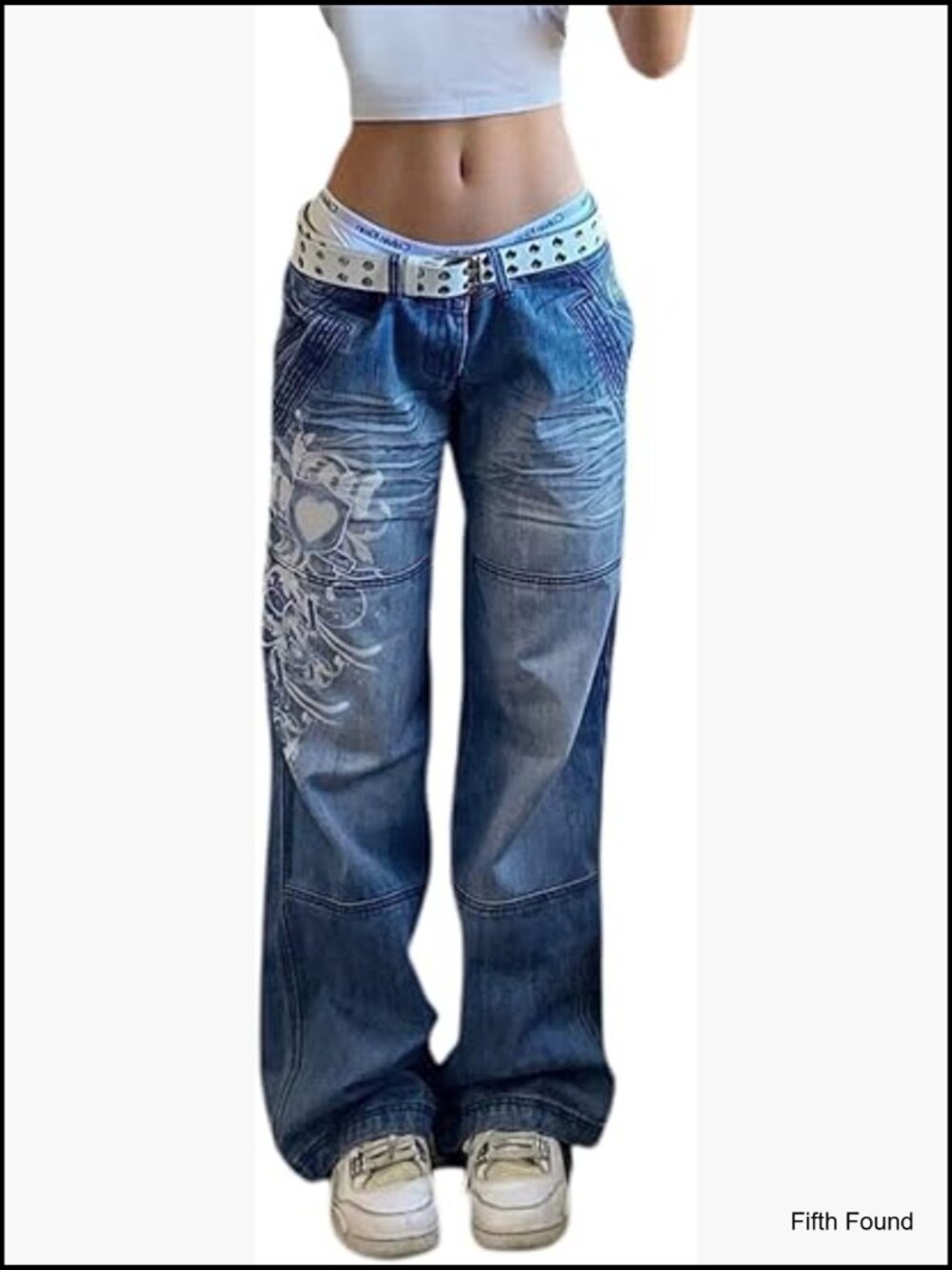 High Waisted Y2K Wide Leg Baggy Cargo Jeans Streetwear Trousers